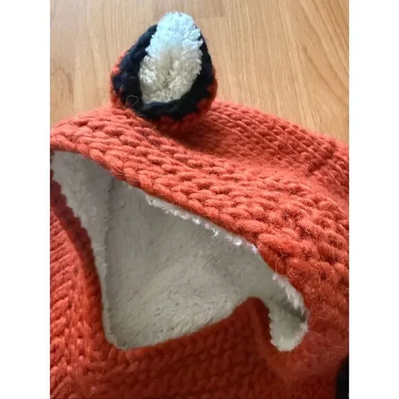 Everest Designs Fox Hat with Built in Scarf Wool Lining One Size - Picture 7 of 7